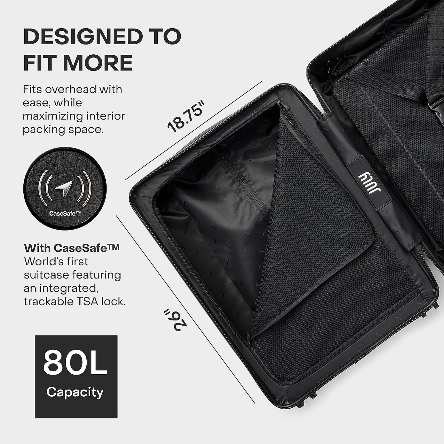 Maleta giratoria aprobada aerolíneas 24.5pulg azul marino