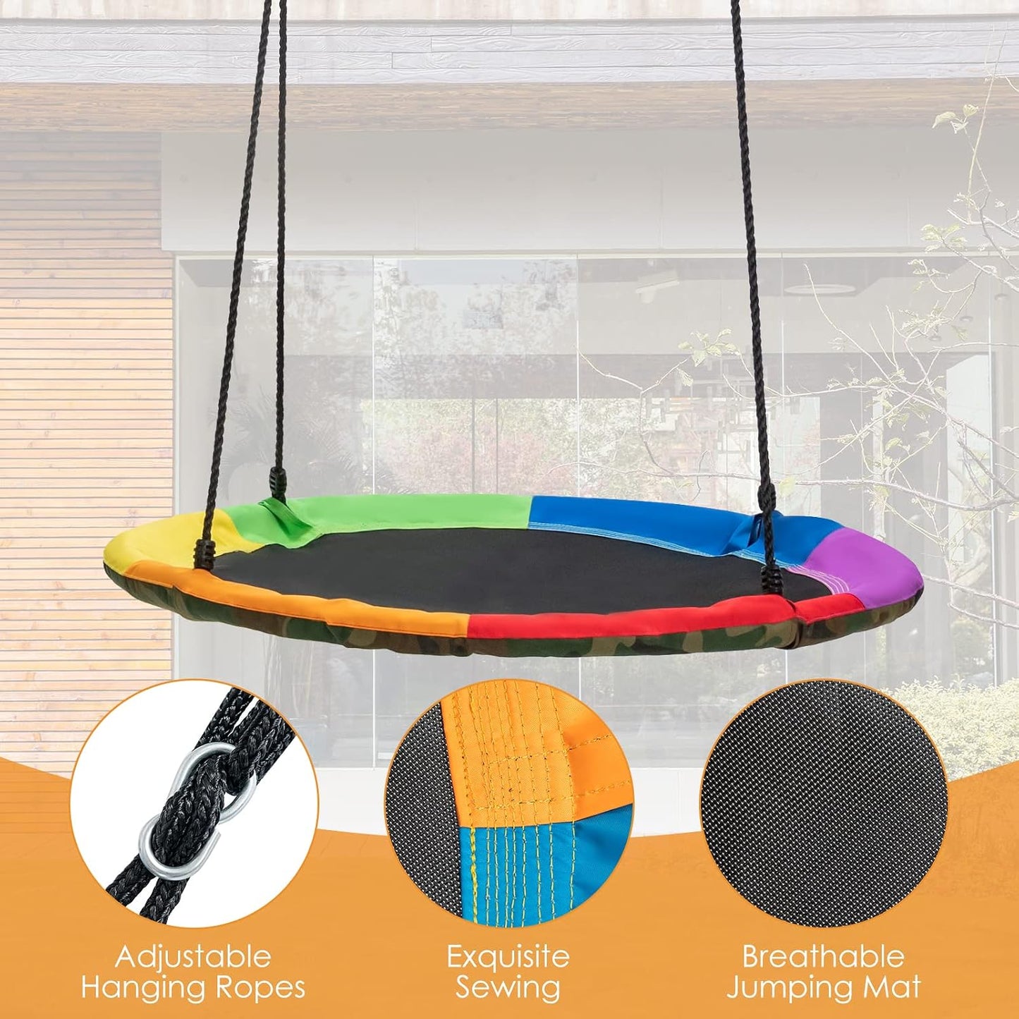 Soporte columpio 550lb para patio interiores exteriores