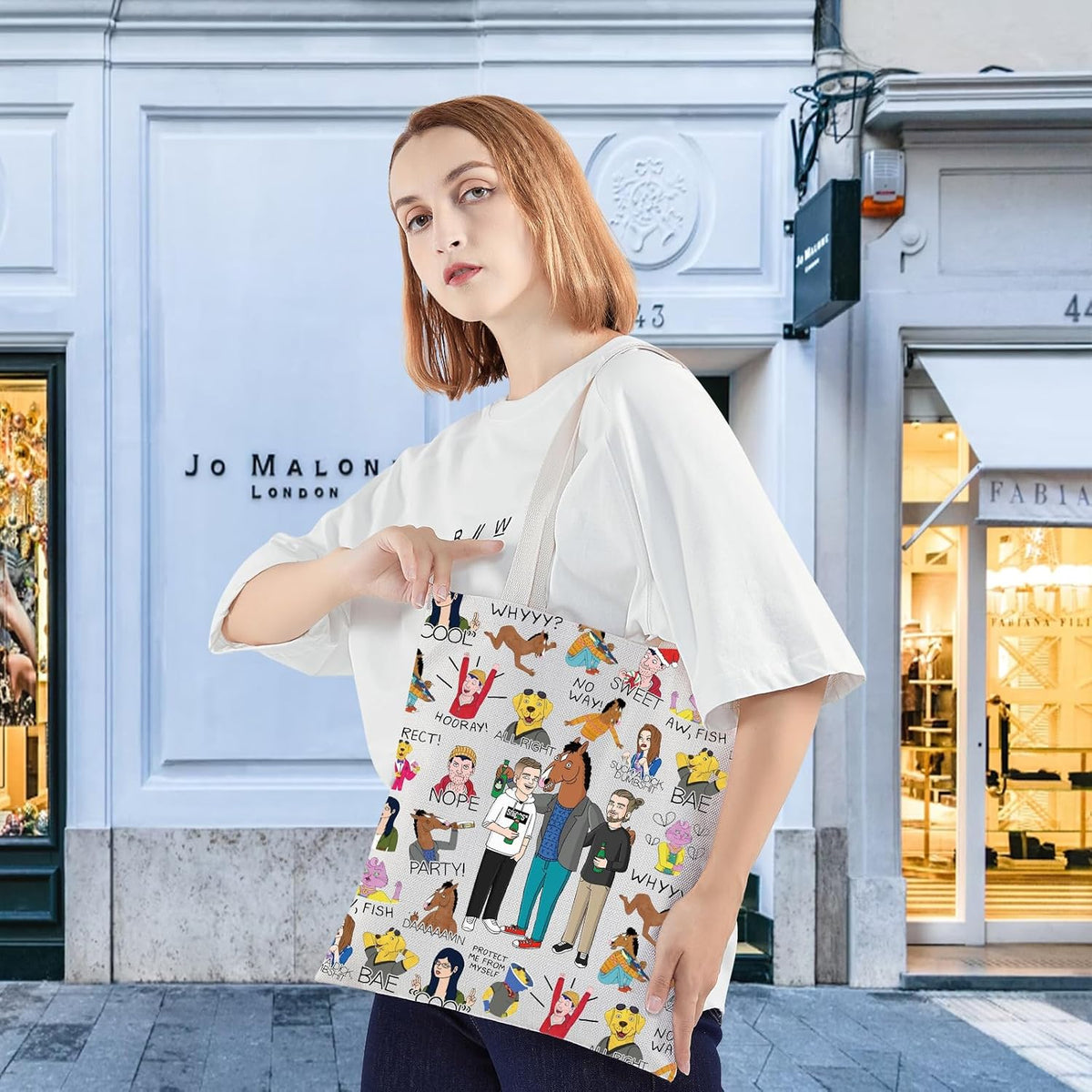 Bolsa reutilizable para fanáticos de Jinete y Todd