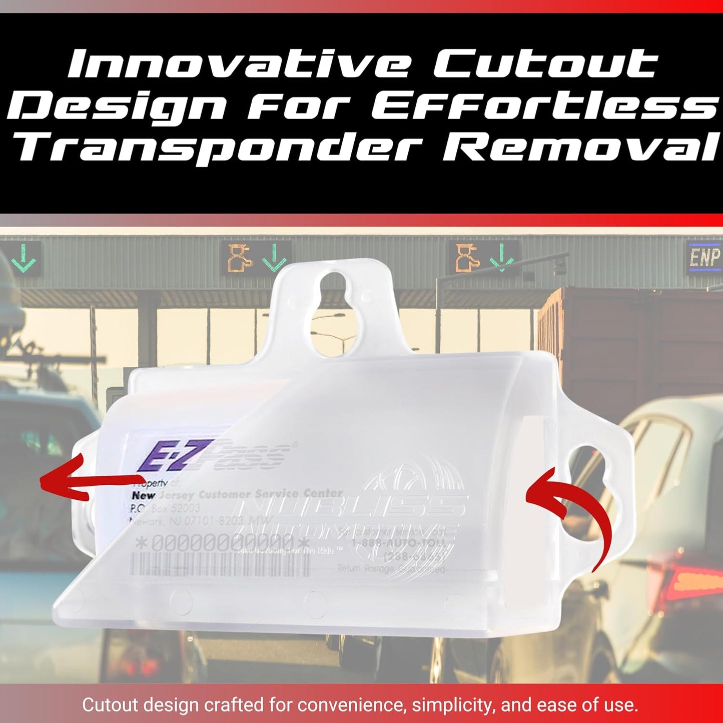 Soporte EZ Pass mejorado para coche transparente