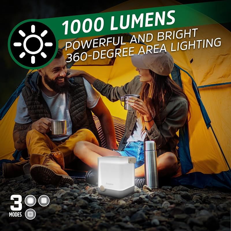 Linterna camping X1000 doble alimentación recargable IPX4
