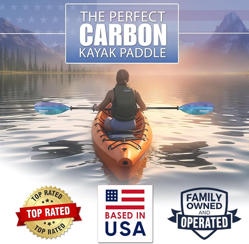 Remo Kayak Fibra de Carbono 2 Pzas 220-250cm Reajustable