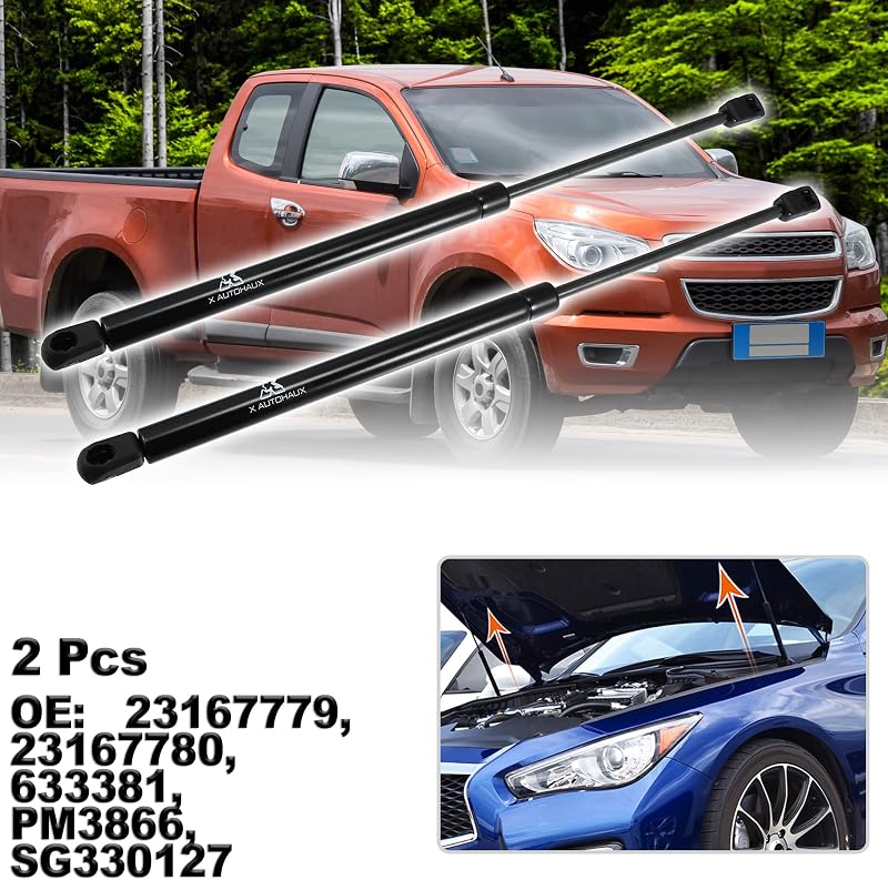 2 Soportes elevación capó Chevy Colorado 15-20 GMC Canyon