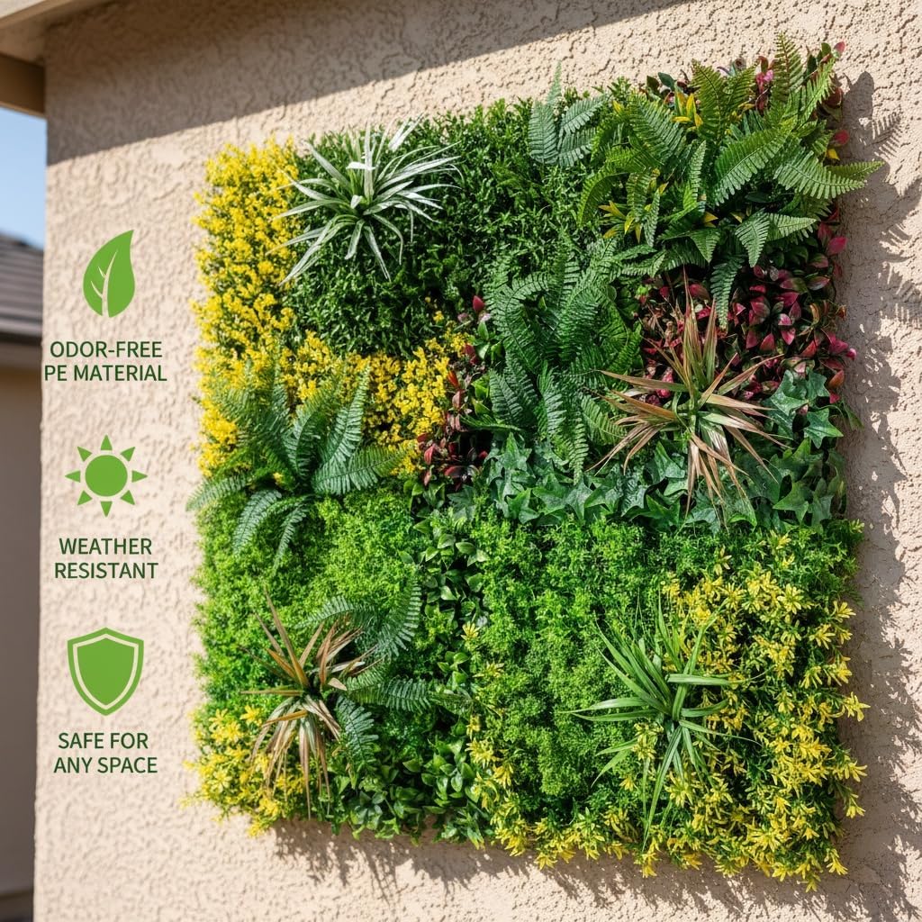 Panel boj sintético 40x40" cubierta valla privacidad