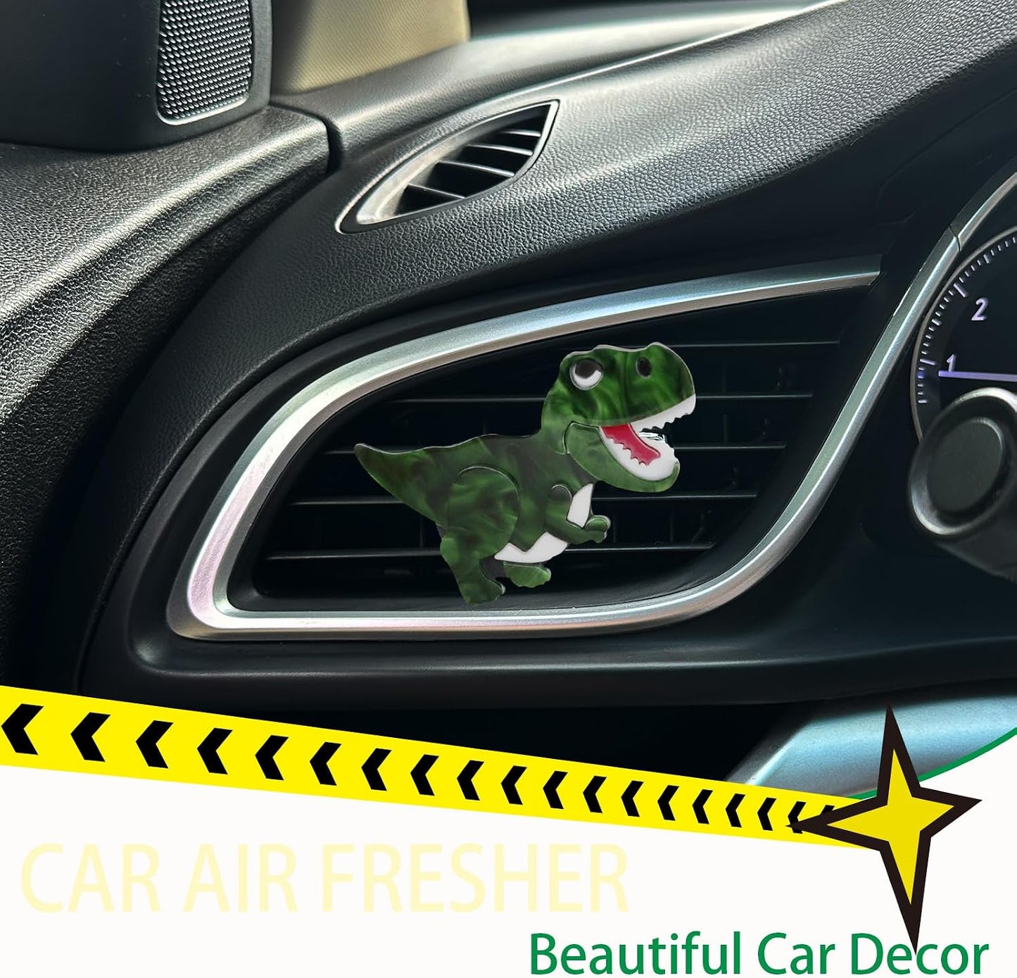 Ambientador coche T-Rex con pinza difusor recargable