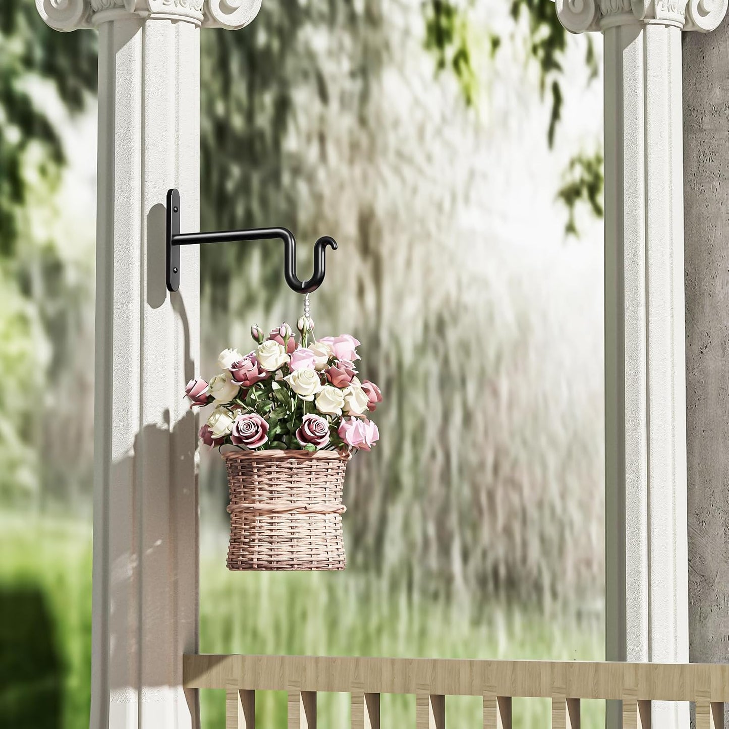 Soportes colgantes para plantas 6" pack 2 ganchos
