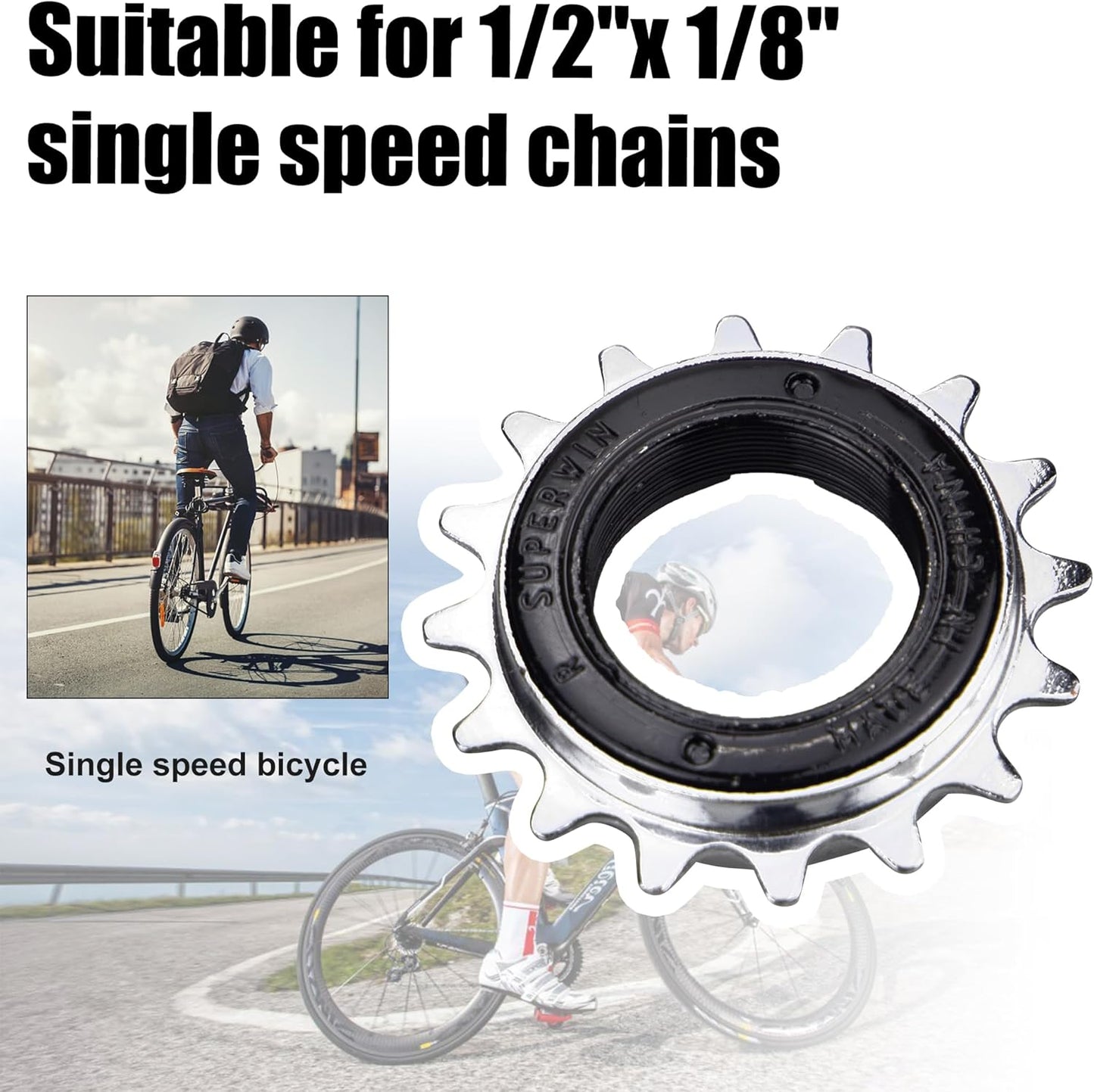 Bicicleta una velocidad rueda libre 16T/18T/20T