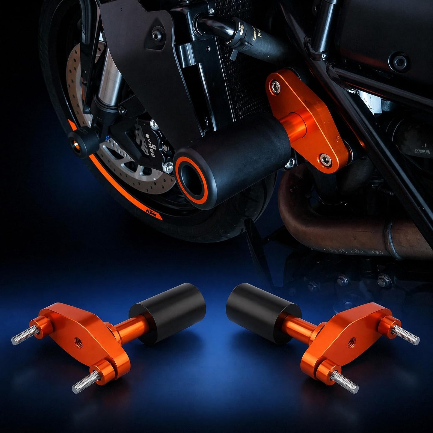 Kit protectores choque motocicleta DUKE125 DUKE200