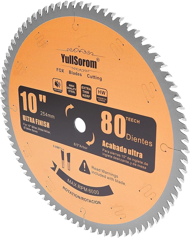 Hoja sierra inglete 10pulg ATB 80 dientes eje 5/8