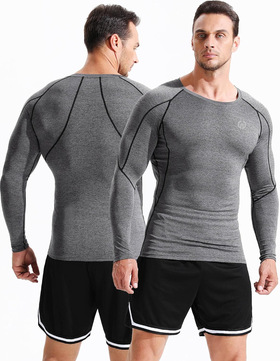 Camisa compresión manga larga hombre para correr