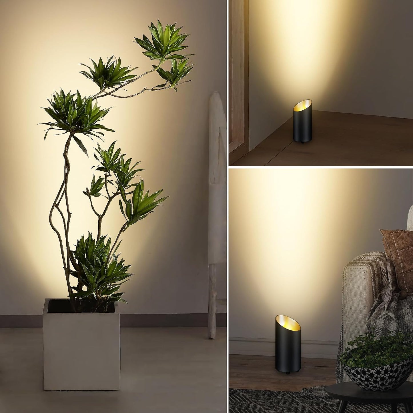 Luz de suelo interior con bombillas LED GU10 5W ETL