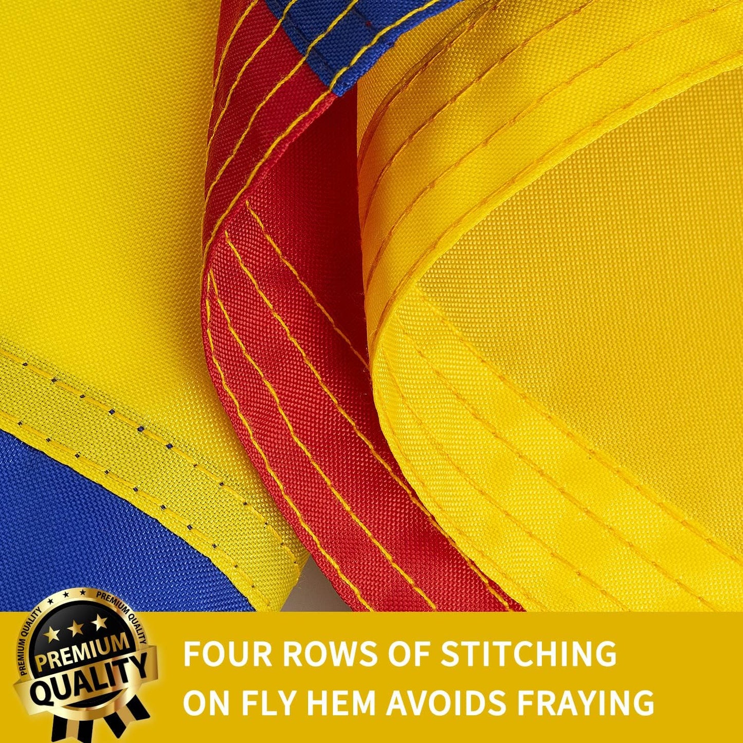 Bandera Colombia 3x5ft doble cara nailon 210D resistente