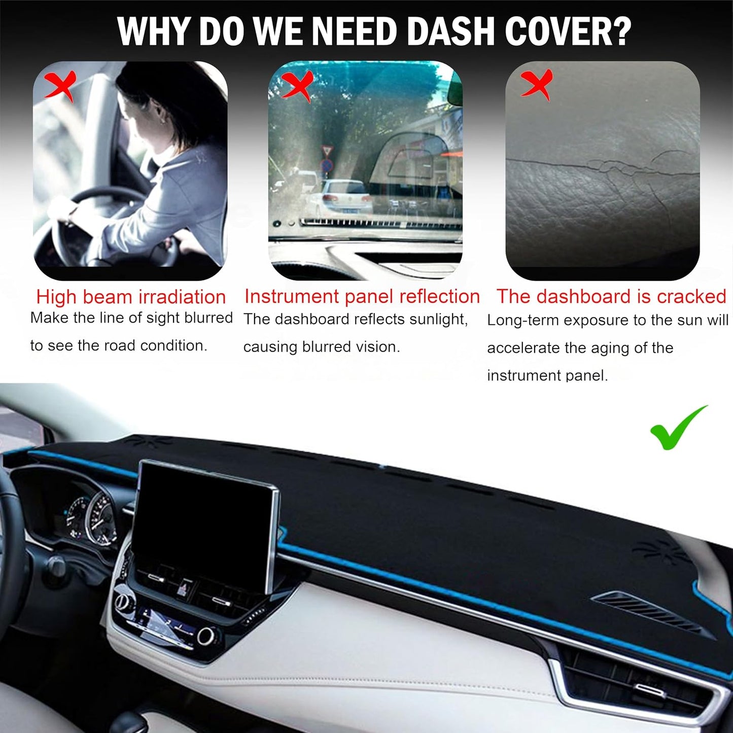 Funda salpicadero Toyota Corolla 19-20 antiderrap