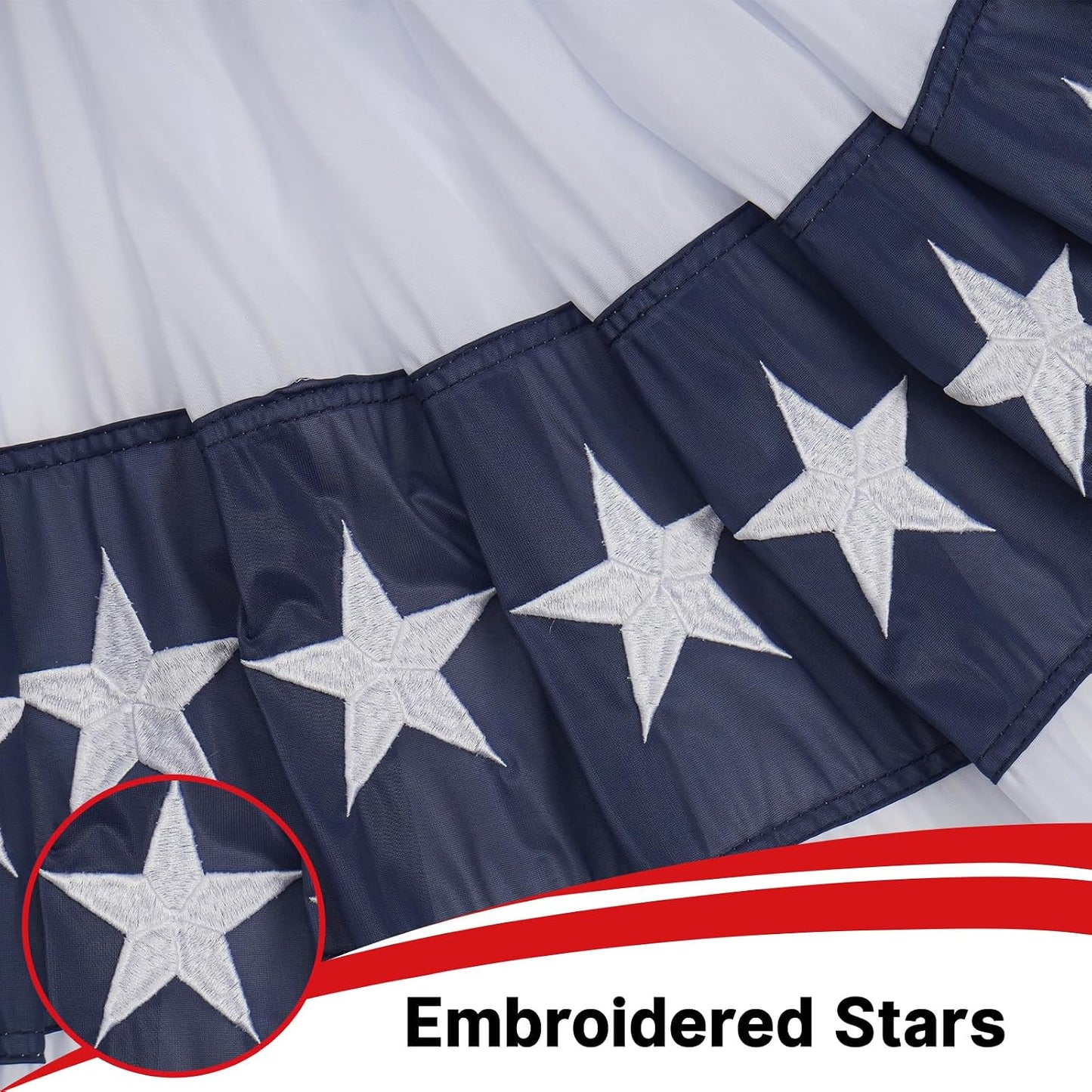 Banderines estadounidenses 3x6ft resistentes uso exterior