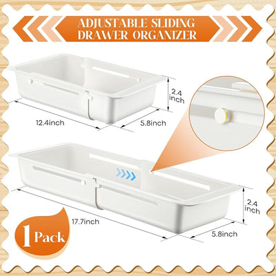 Organiz. cajón deslizante expandible cocina bbq plástico