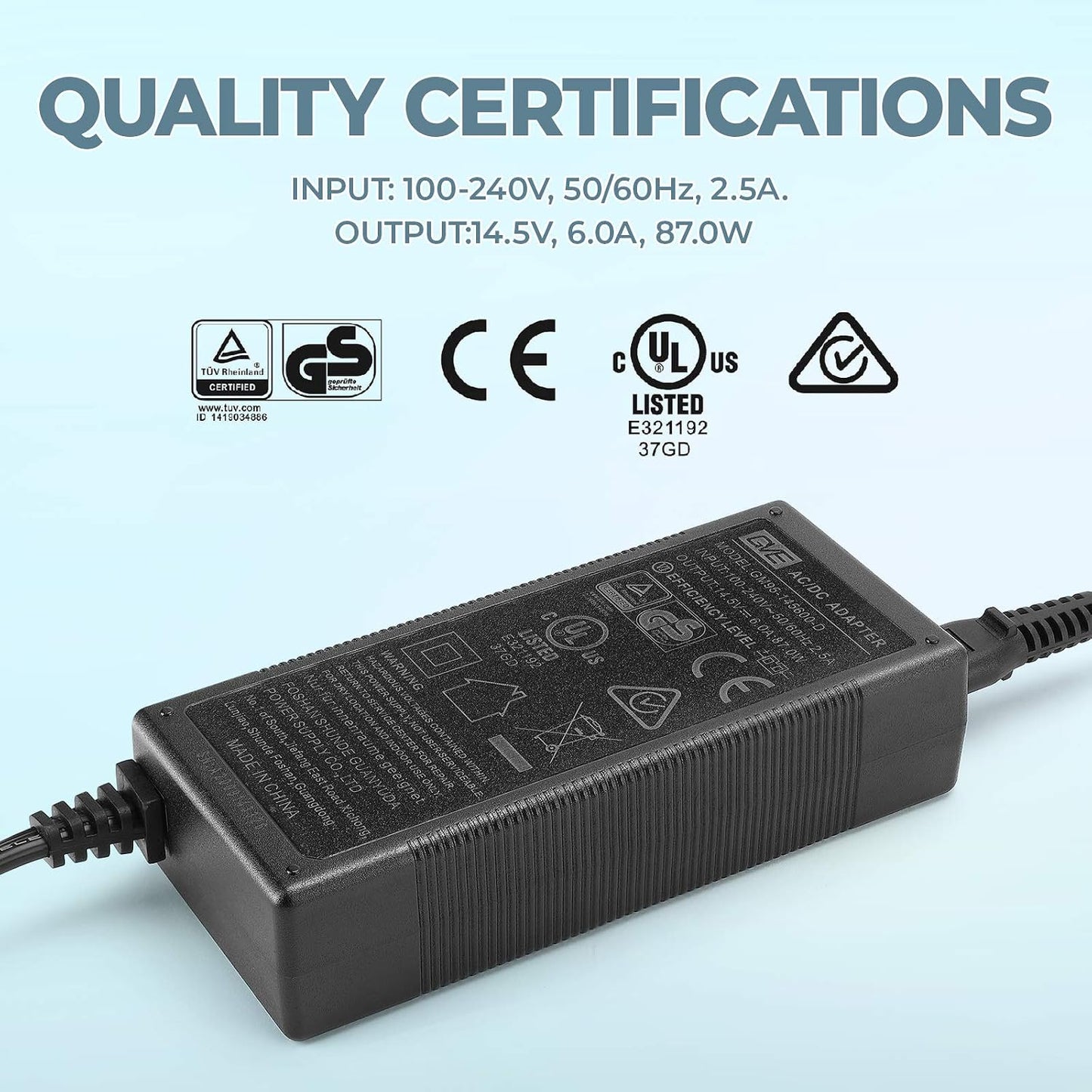 Cable CA 110-240V para refrigerador portátil 12V