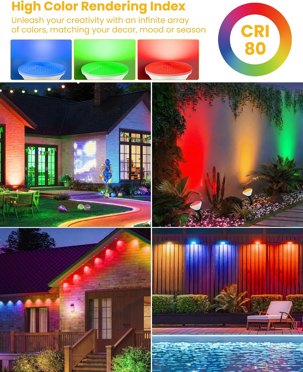 4 Bombillas LED PAR38 E26 12W No Regulables