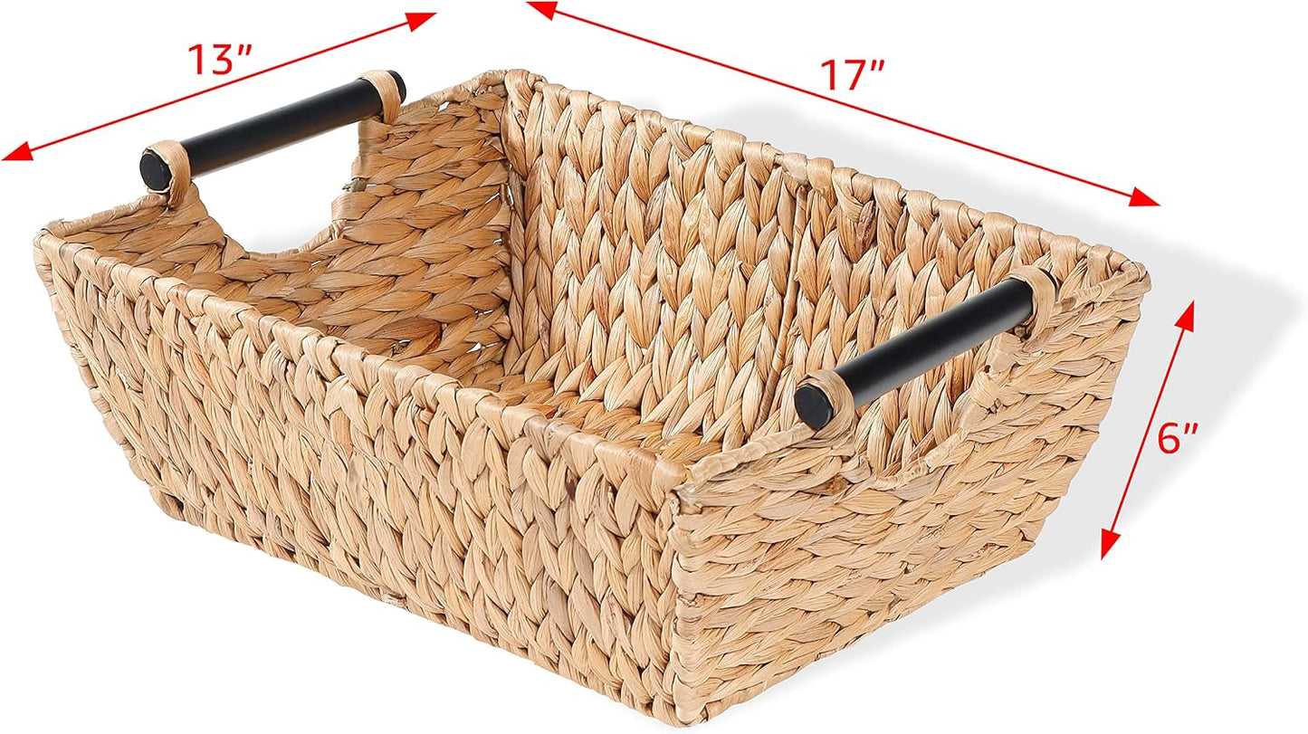 Cesta mango madera jacinto 17"