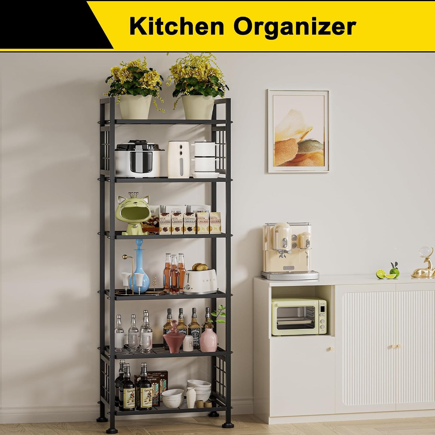Estante metálico ajustable garaje cocina 900lb