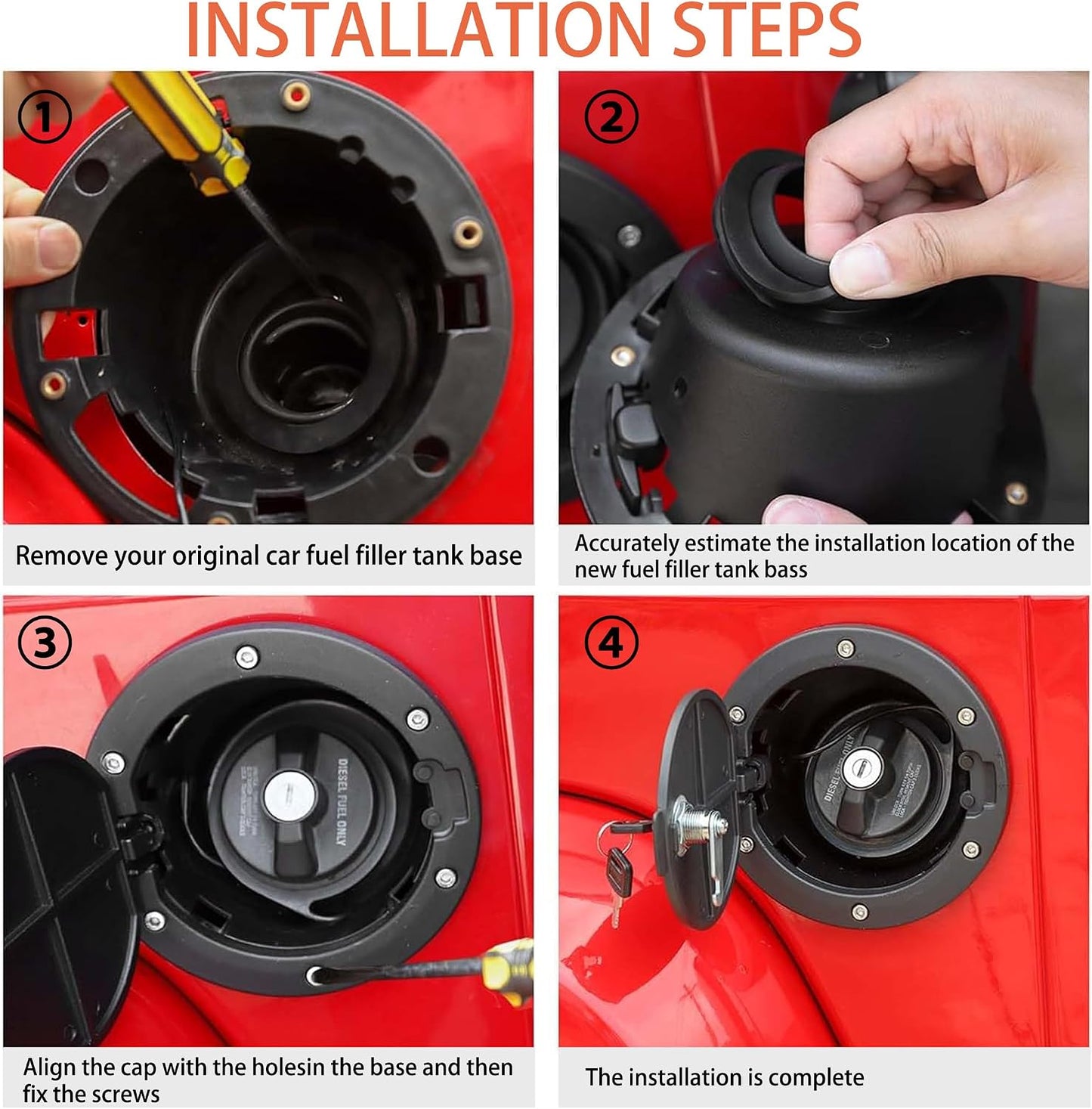 Cubierta puerta llenado combustible Jeep Wrangler JK negro