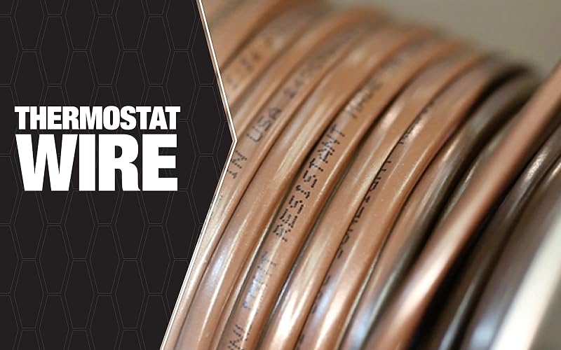 Cable termostato cobre macizo 18/7 clase 2 50 ft marrón
