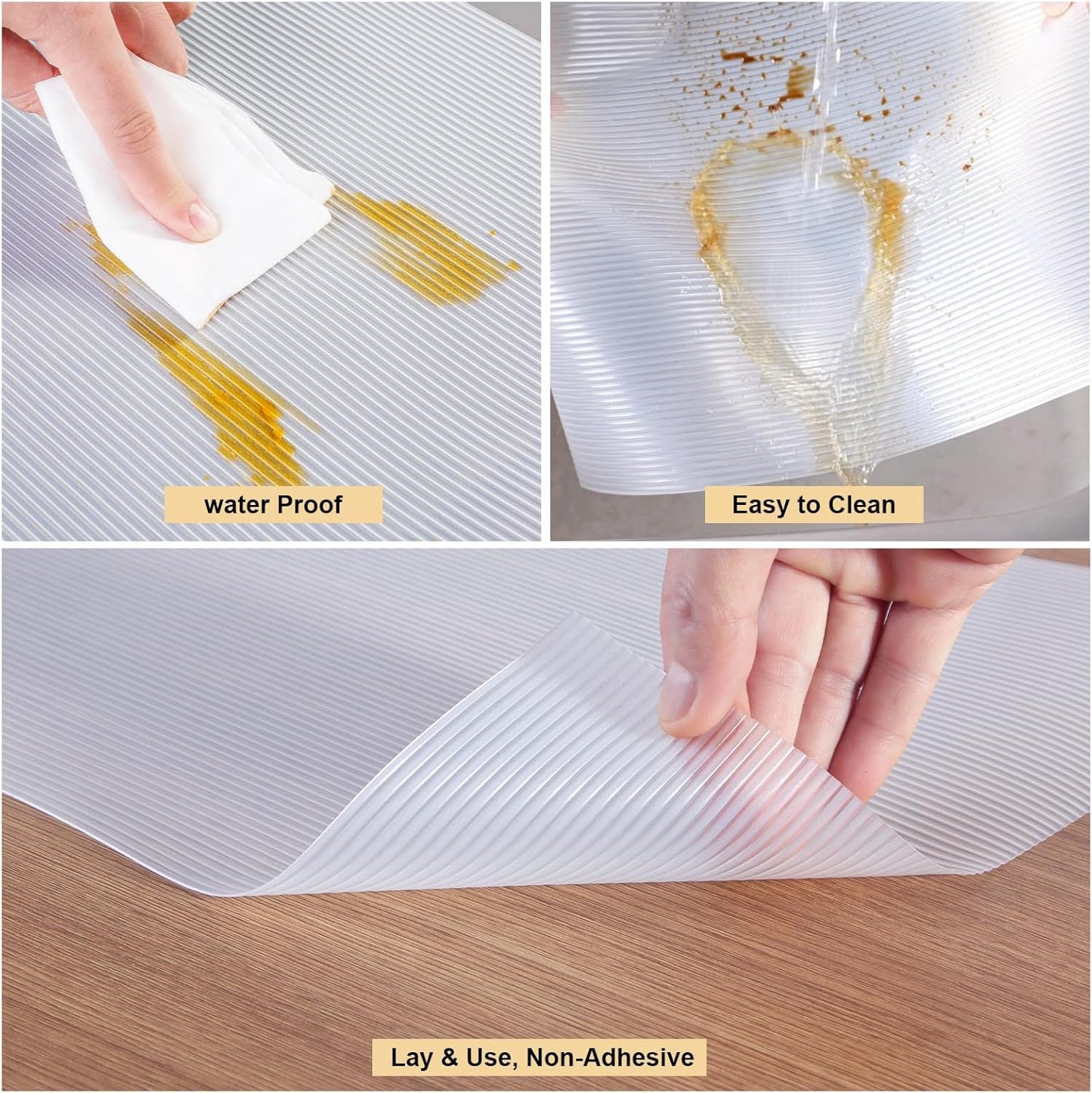 2 Rollos Forro Antiderrap 14" x 20ft para Cajones Cocina