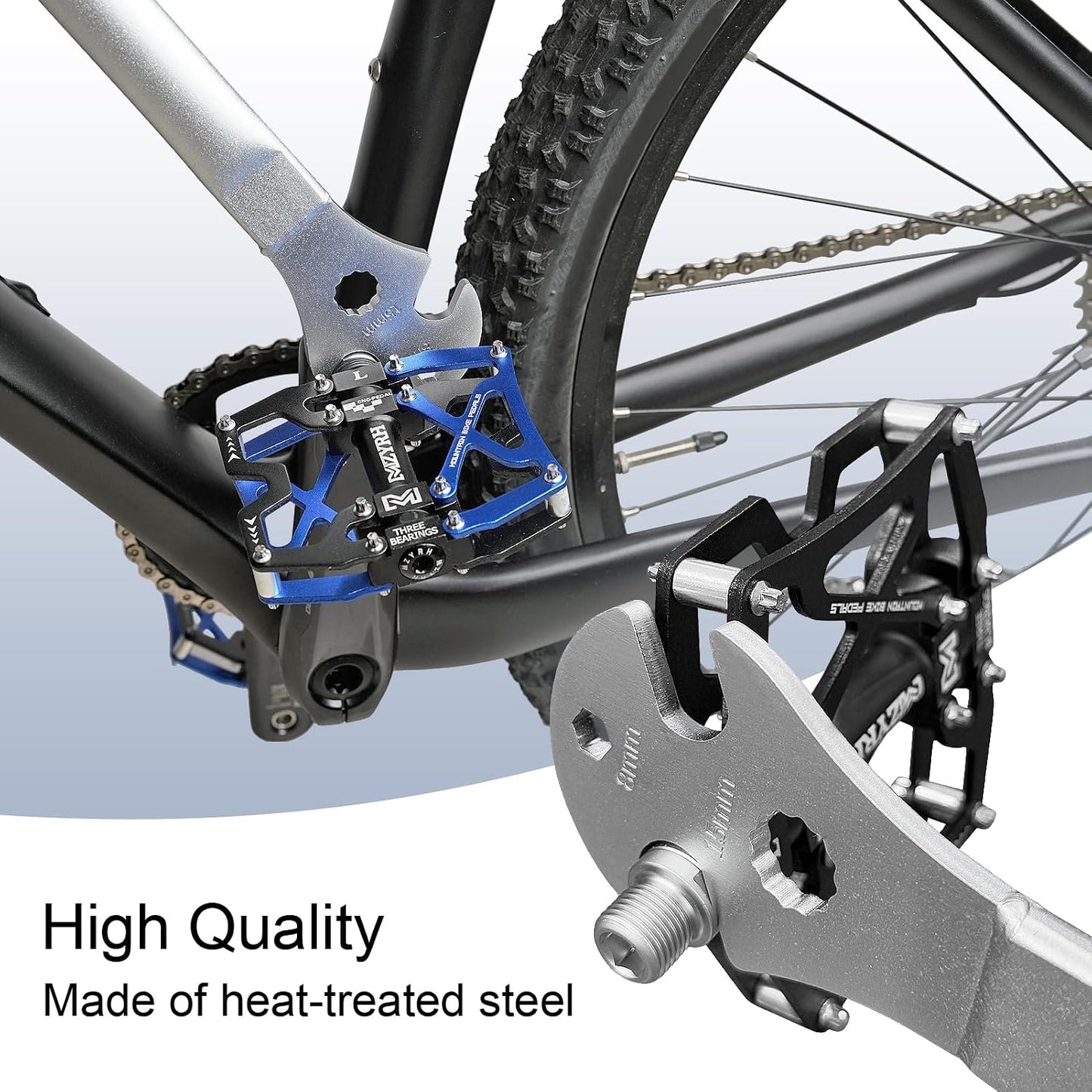 Llave pedal bicicleta mango largo carretera y montaña
