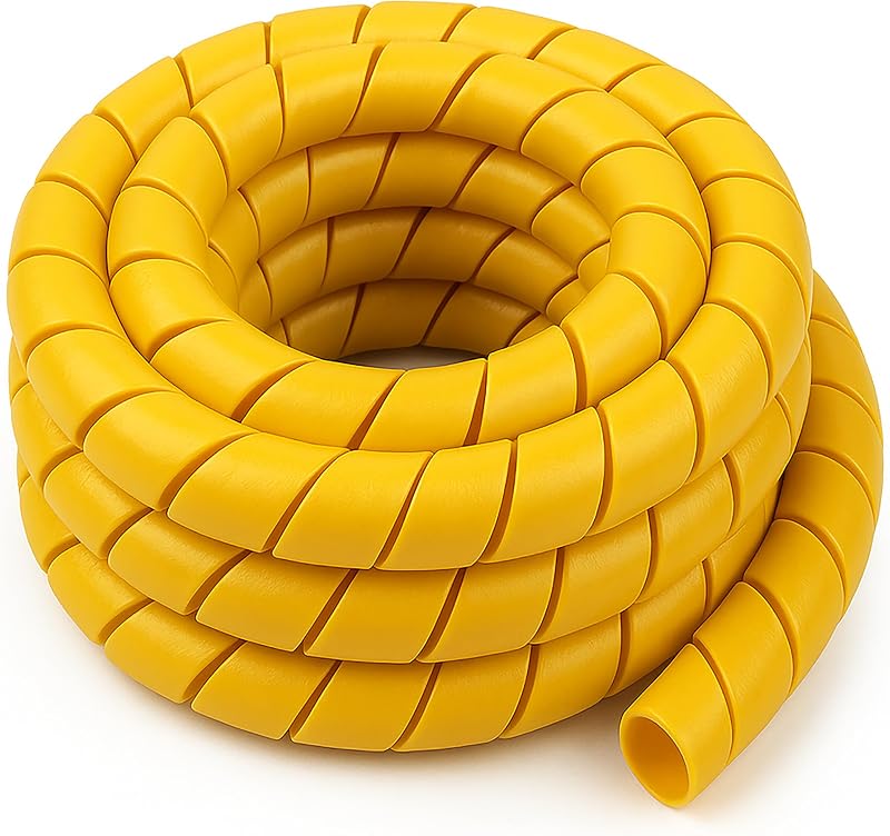 Funda plástico HDPE manguera 3" 10ft amarilla