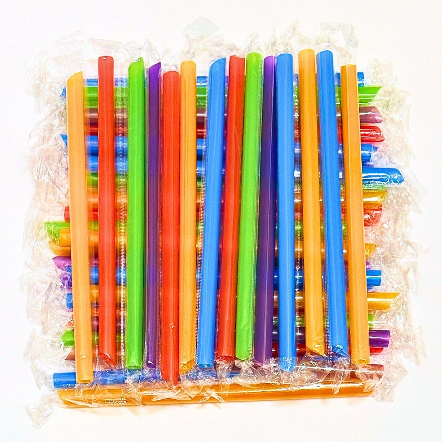300 Pzas Pajitas Jumbo Plástico 210mm para Batidos