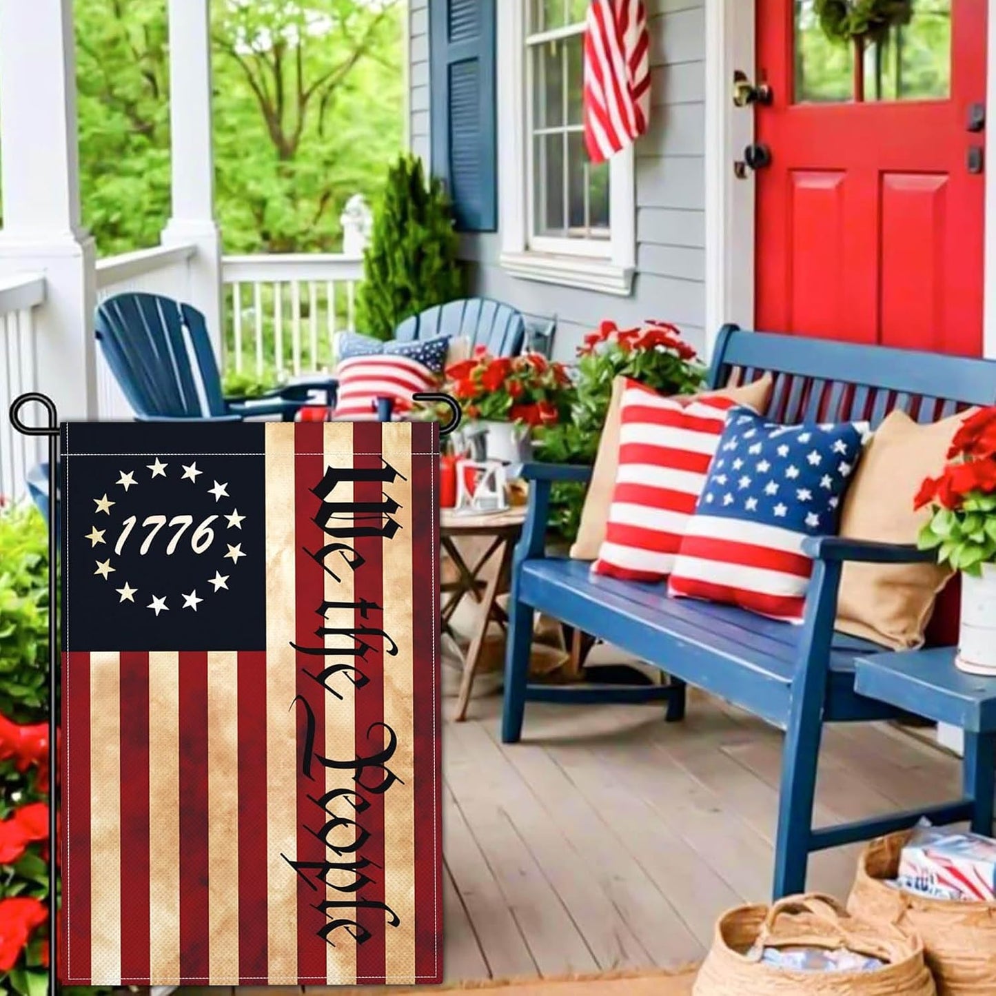 Bandera jardín 12x18 We the People 1776 Betsy Ross