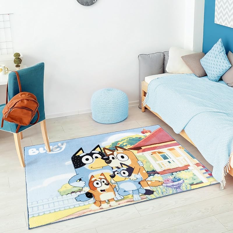 Alfombra interior Bluey 3x5ft antiderrap para niños