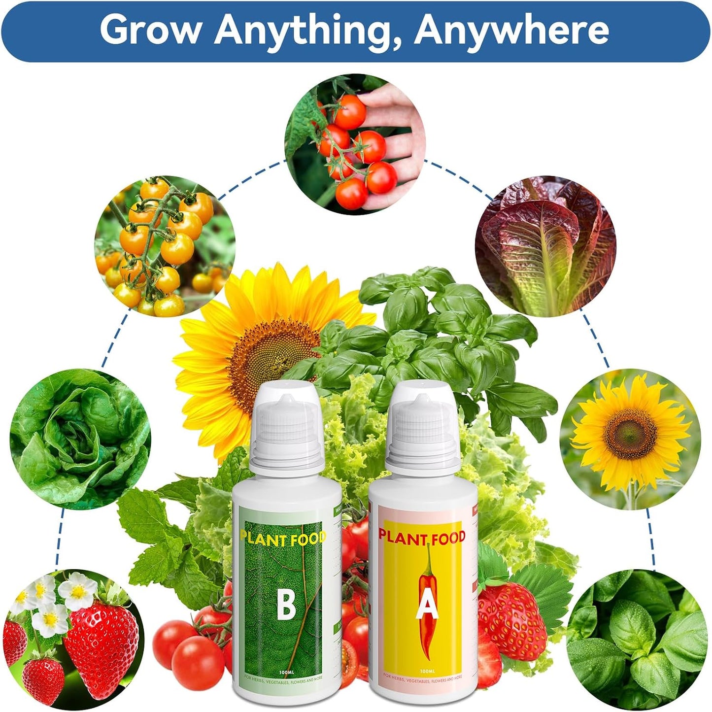 Fertilizante hidropónico para aerogarden y plantas 1013ml