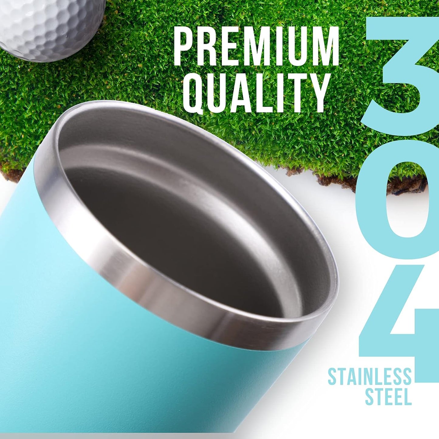 Vaso golf 20oz verde azulado Let's Partee