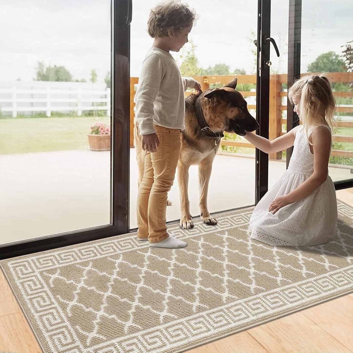 Alfombra pasillo 2x6ft antiderrap lavable atrapa suciedad