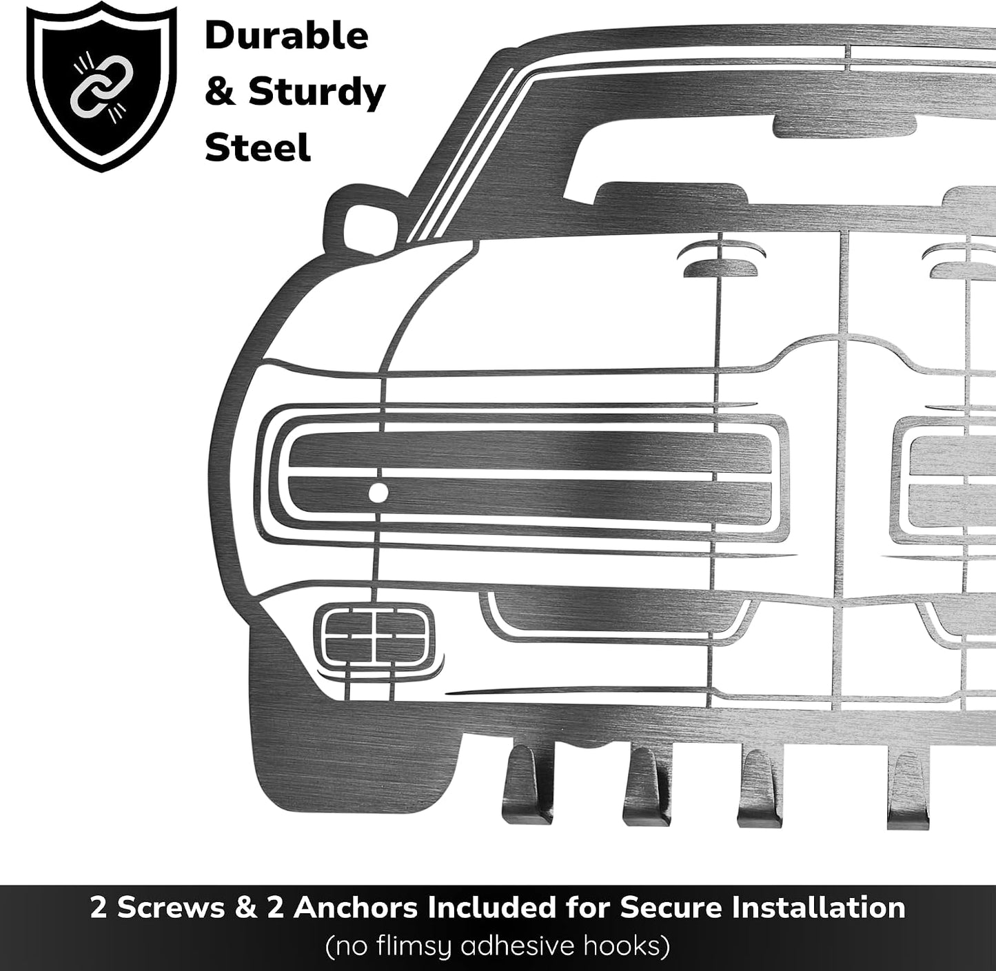 Llavero metal auto 6 ganchos decoración pared Pontiac GTO