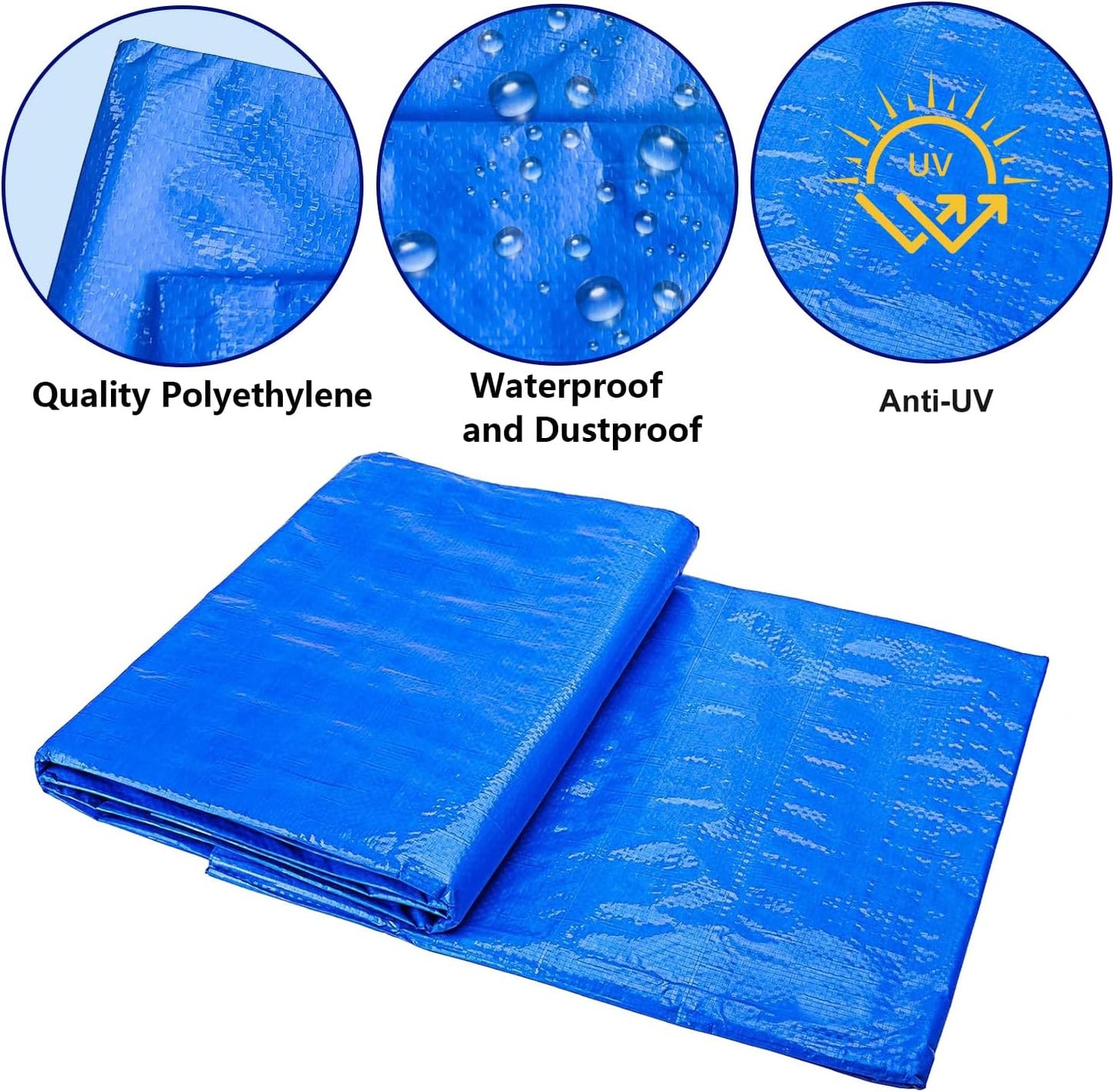 Lona piscina 11x7.8ft rectangular impermeable polietileno