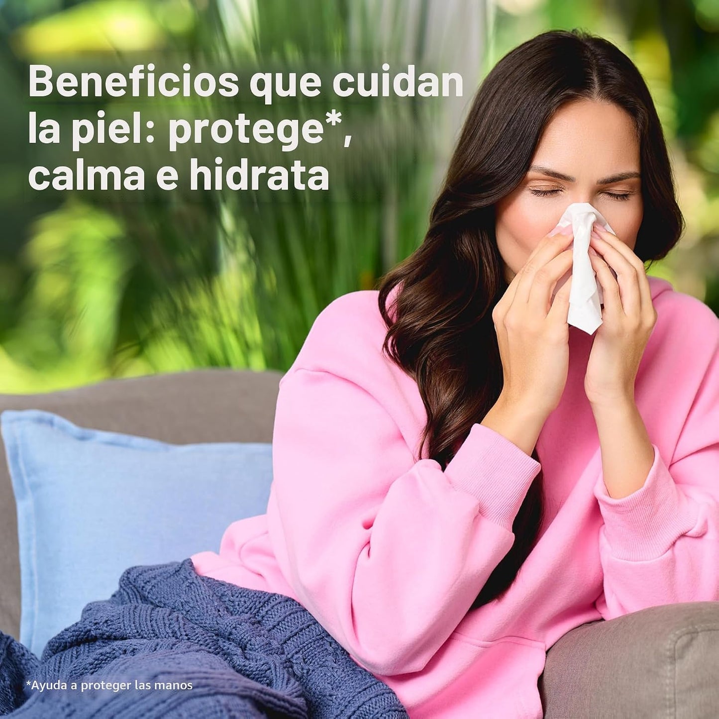 Loción pañuelos faciales con aceite coco 4 cajas 60 uds