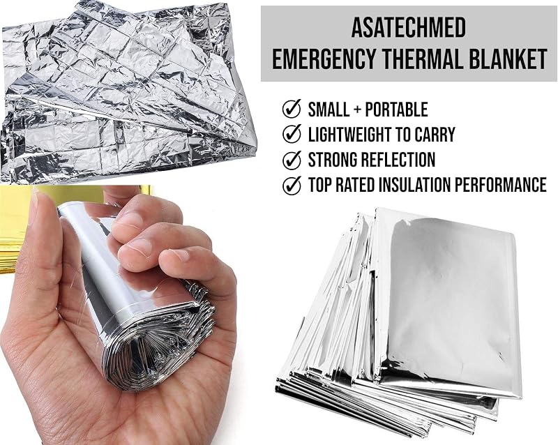Manta térmica Mylar a granel para emergencias camping