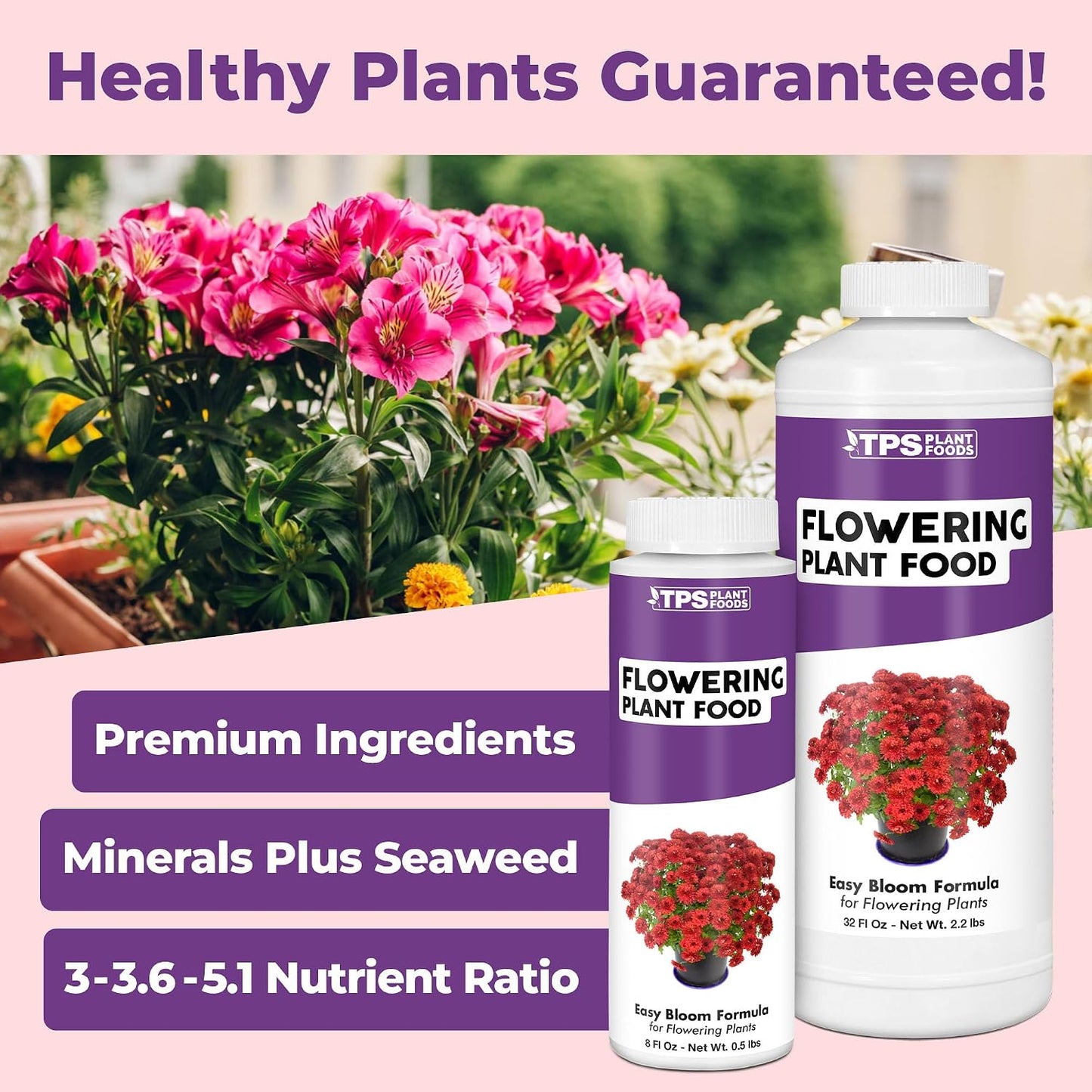 Alimento líquido para plantas con flores 8oz
