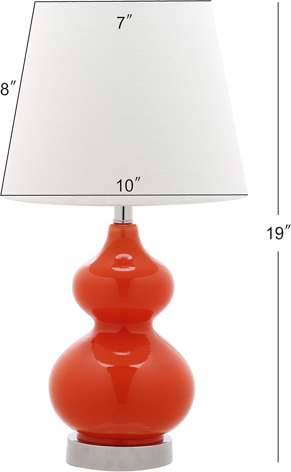 Lámpara mesa Eva Orange doble LED dormitorio oficina