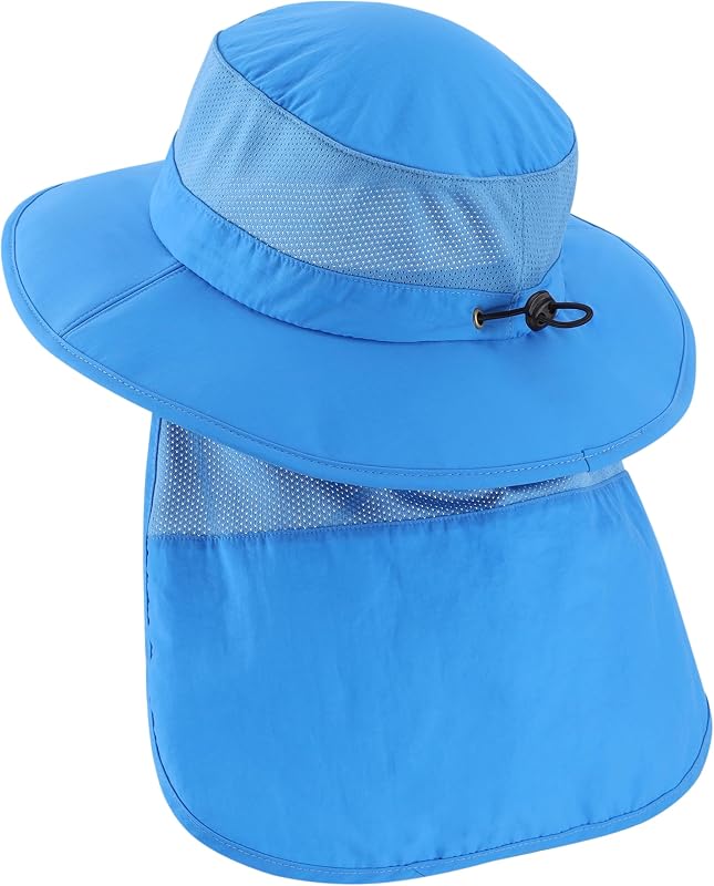 Sombrero sol niños al aire libre UPF50 ala ancha con solapa