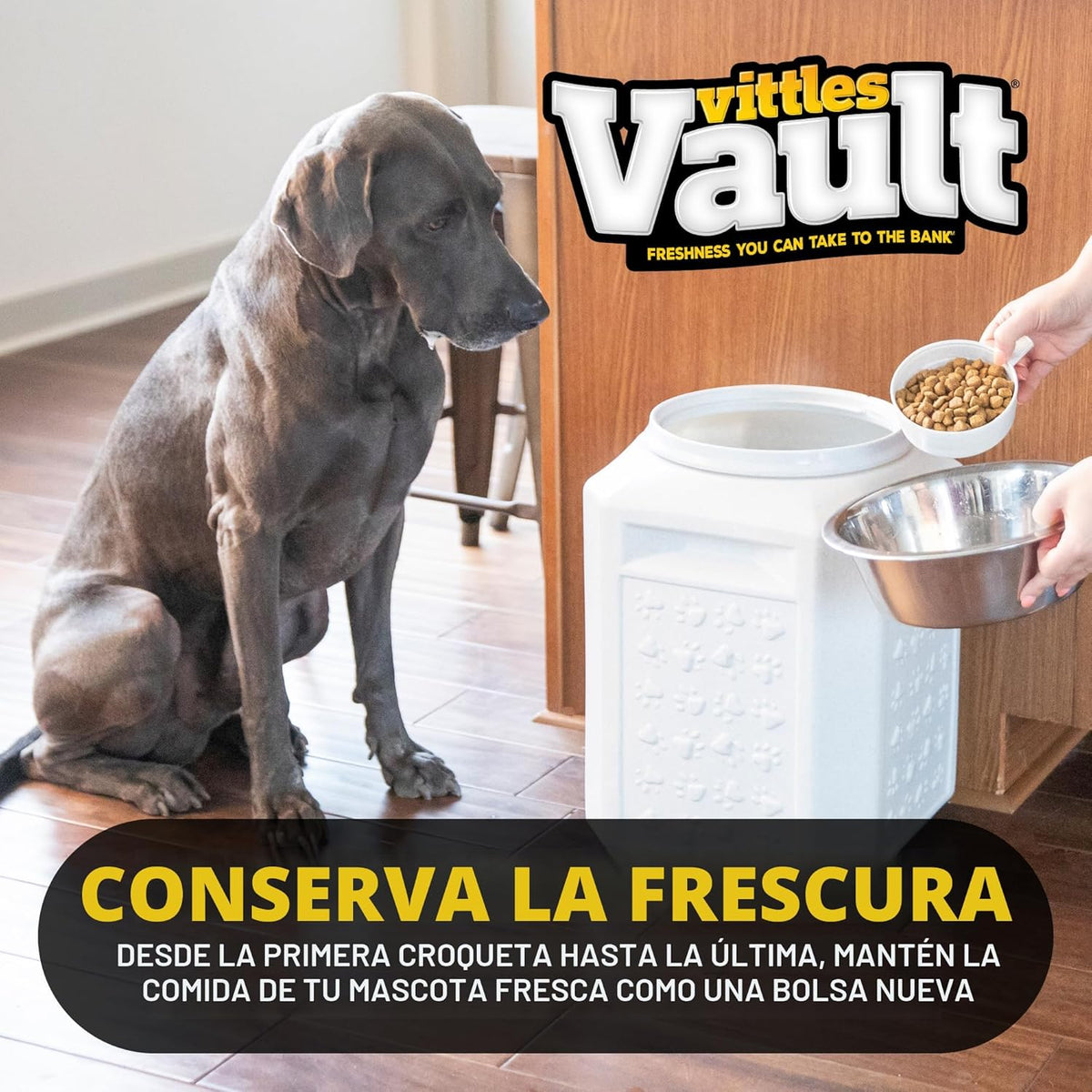 Contenedor sellado para alimentos de mascotas hasta 35lb