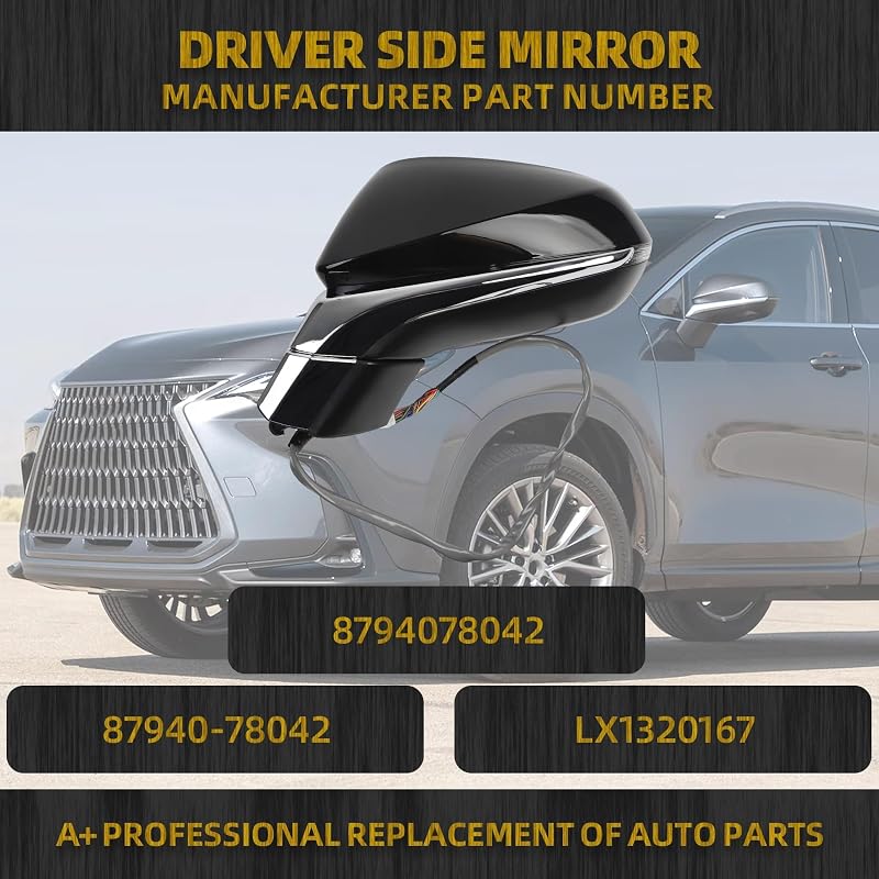 Espejo conductor izquierdo Lexus NX200t 18-21 eléctrico con