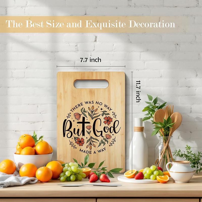 Tabla cortar decorativa cristiana para cocina