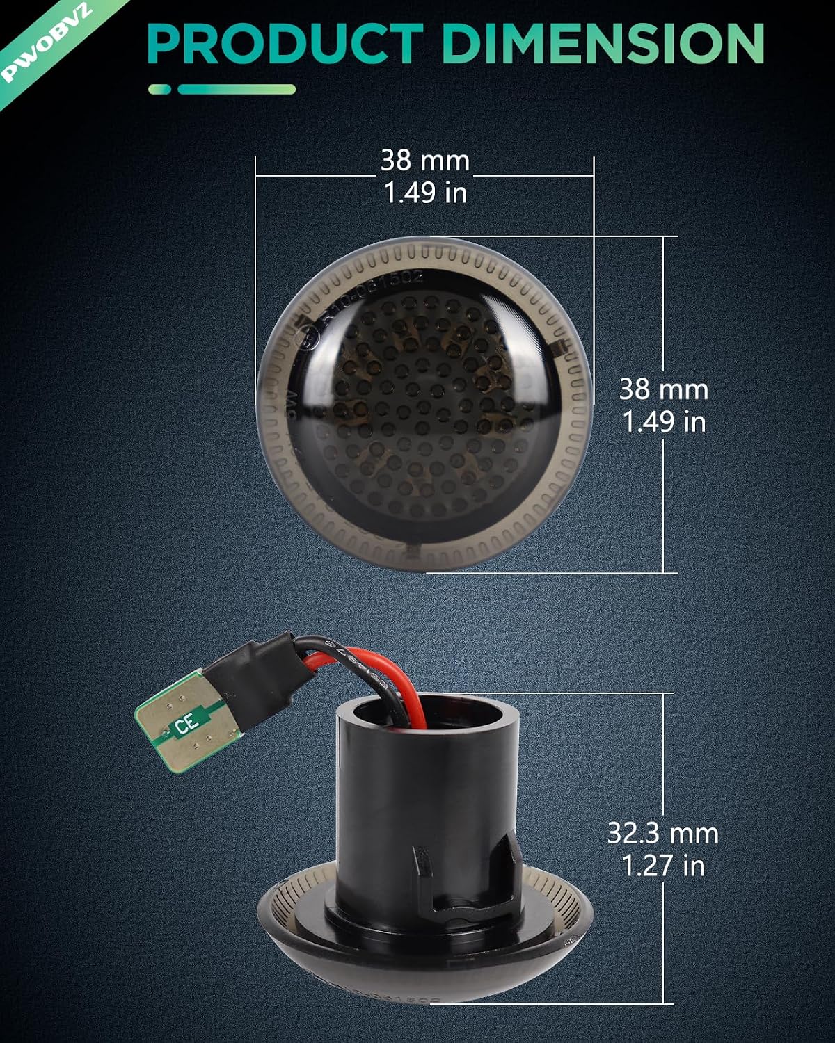 Luces LED ámbar Ford Transit Connect 10-21 lente ahumada