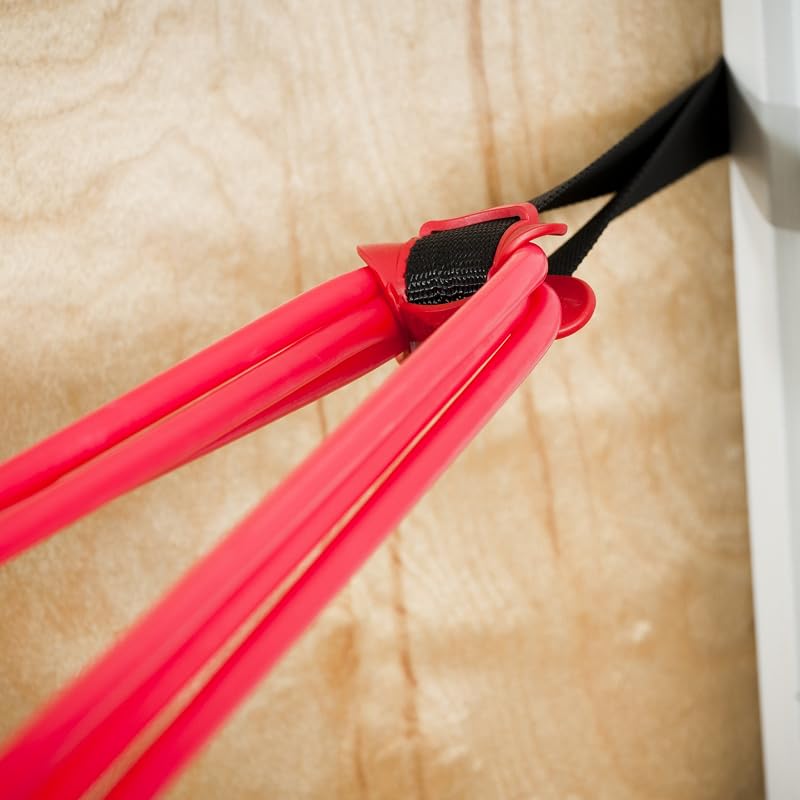 Anclaje puerta resistente negro rojo