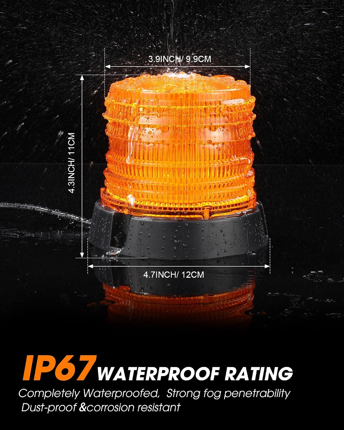 5 Luces LED Ámbar 12-24V para Vehículo