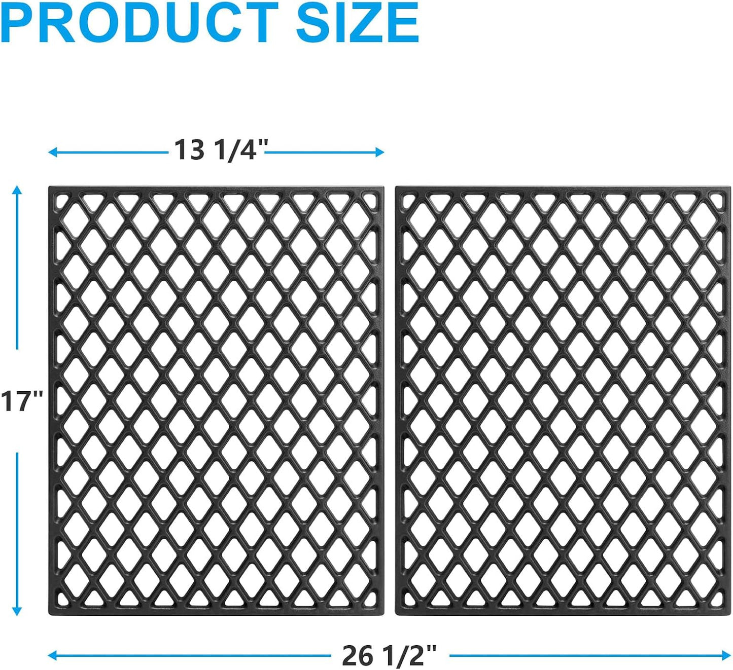 Rejillas parrilla 17pulg para Nexgrill y Master Forge