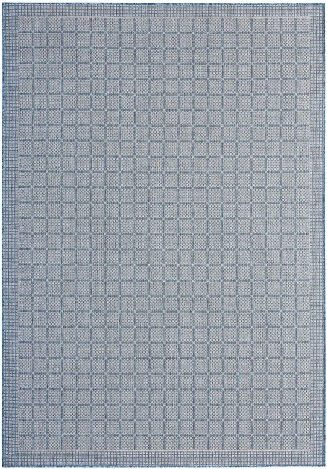 Alfombra geométrica Luna 7.9x10.2ft interiores exteriores