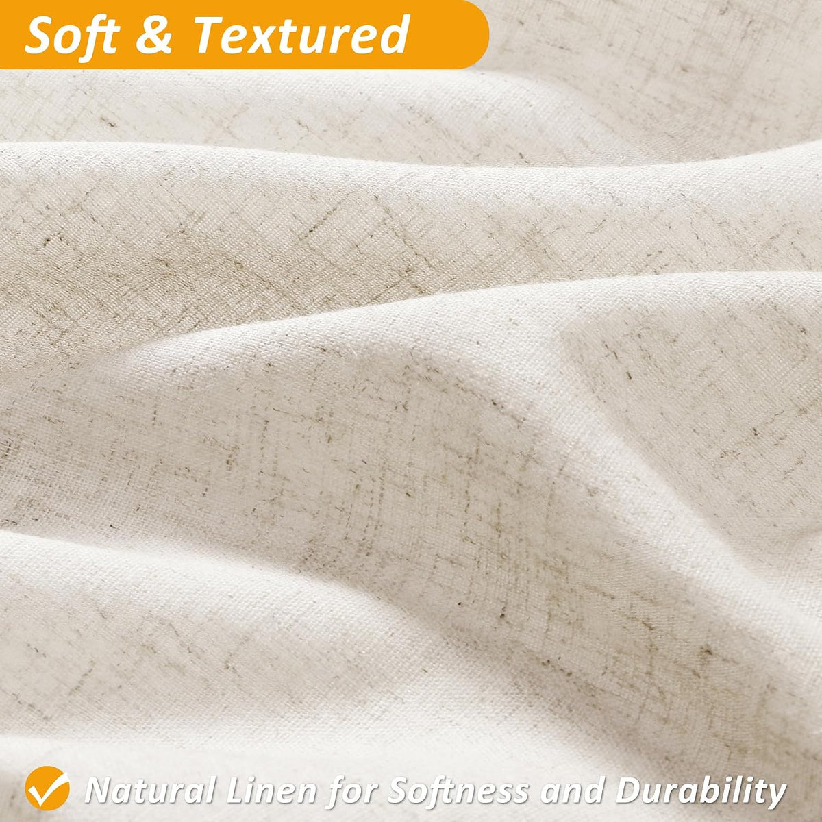 Cortina ducha lino beige forro texturizado